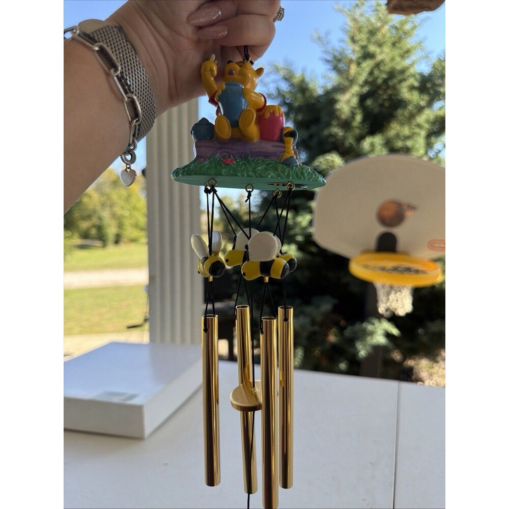 Vintage Disney Winnie The Pooh Wind chime New With Tags Bees & Honey
